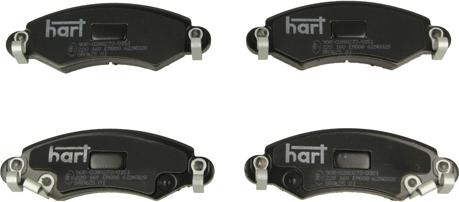 Hart 220 160 - Комплект спирачно феродо, дискови спирачки vvparts.bg