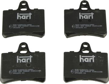 Hart 220 200 - Комплект спирачно феродо, дискови спирачки vvparts.bg
