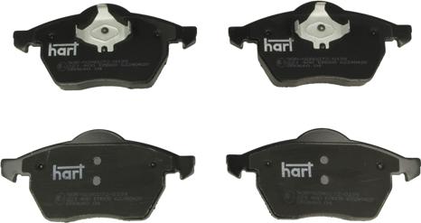 Hart 221 400 - Комплект спирачно феродо, дискови спирачки vvparts.bg