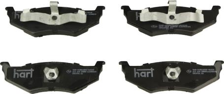 Hart 221 664 - Комплект спирачно феродо, дискови спирачки vvparts.bg