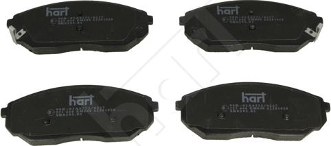 Hart 221 666 - Комплект спирачно феродо, дискови спирачки vvparts.bg