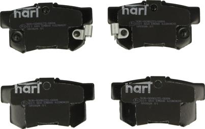 Hart 221 660 - Комплект спирачно феродо, дискови спирачки vvparts.bg