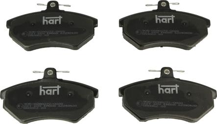 Hart 221 603 - Комплект спирачно феродо, дискови спирачки vvparts.bg