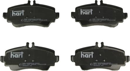 Hart 221 616 - Комплект спирачно феродо, дискови спирачки vvparts.bg