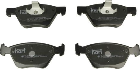 Hart 221 088 - Комплект спирачно феродо, дискови спирачки vvparts.bg