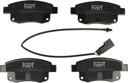 Hart 223 180 - Комплект спирачно феродо, дискови спирачки vvparts.bg