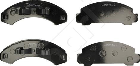 Hart 222 291 - Комплект спирачно феродо, дискови спирачки vvparts.bg