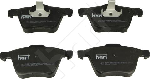 Hart 227 954 - Комплект спирачно феродо, дискови спирачки vvparts.bg