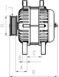 HC-Cargo 116586 - Генератор vvparts.bg