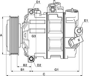 HC-Cargo 240944 - Компресор, климатизация vvparts.bg