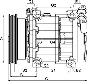 HC-Cargo 240783 - Компресор, климатизация vvparts.bg