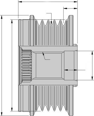 HELLA 9XU 358 039-061 - Ремъчна шайба, генератор vvparts.bg