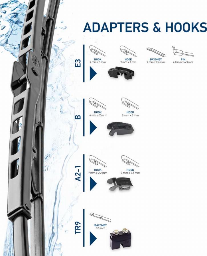 HELLA 9XW 184 107-201 - Перо на чистачка vvparts.bg