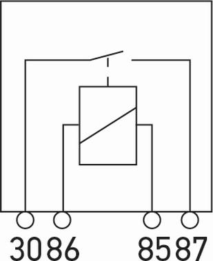 HELLA 4RA 965 400-032 - Реле, работен ток vvparts.bg