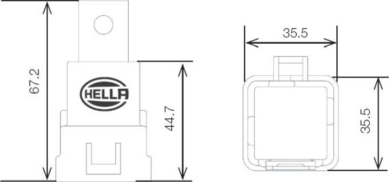 HELLA 4RD 007 794-911 - Реле, работен ток vvparts.bg