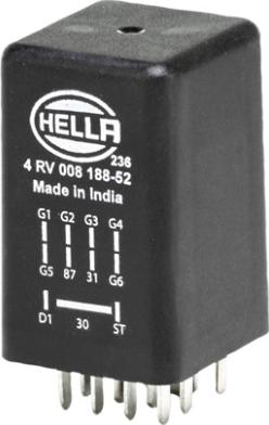 HELLA 4RV 008 188-521 - Управляващ блок, време за подгряване vvparts.bg