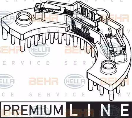 HELLA 5HL 351 321-561 - Регулатор, обдухване интериор vvparts.bg