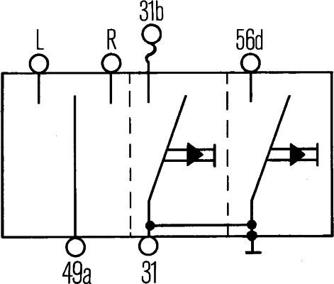 HELLA 6BA 001 539-001 - Ключ за мигачи vvparts.bg