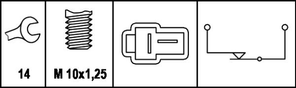 HELLA 6DD 008 622-421 - Ключ за спирачните светлини vvparts.bg