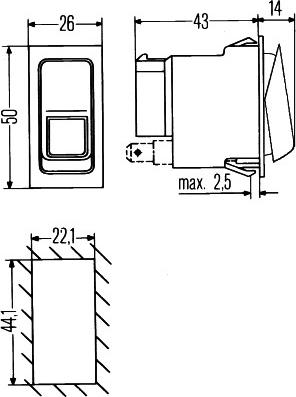 HELLA 6EH 007 832-751 - Превключвател (датчик) vvparts.bg