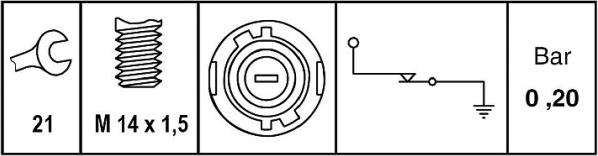 HELLA 6ZL 009 600-051 - Датчик, налягане на маслото vvparts.bg