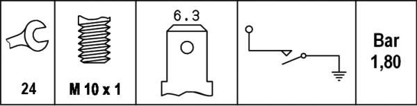 HELLA 6ZL 003 259-441 - Датчик, налягане на маслото vvparts.bg