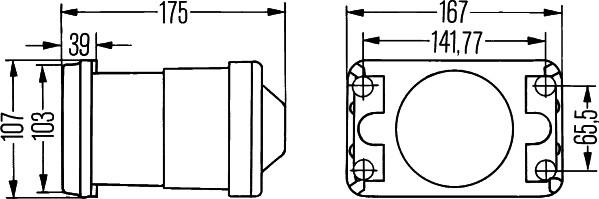 HELLA 1BL 005 380-031 - Сменяема част на фар, главен фар vvparts.bg