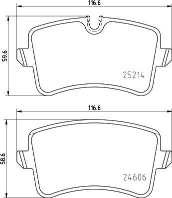 Remsa 21343.10 - Комплект спирачно феродо, дискови спирачки vvparts.bg