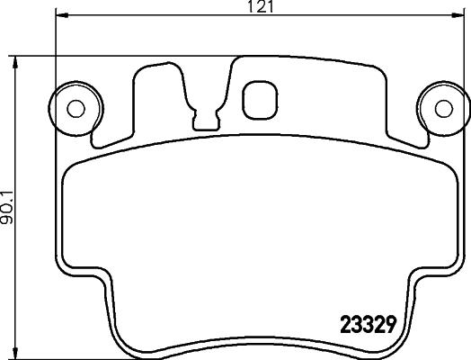 HELLA 8DB 355 043-141 - Комплект спирачно феродо, дискови спирачки vvparts.bg