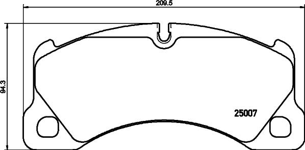 HELLA 8DB 355 042-971 - Комплект спирачно феродо, дискови спирачки vvparts.bg