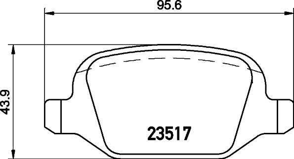 HELLA 8DB 355 009-361 - Комплект спирачно феродо, дискови спирачки vvparts.bg