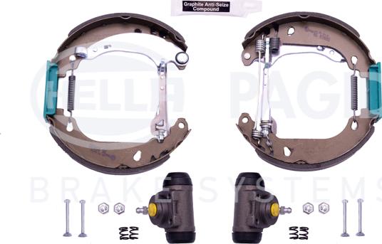 HELLA 8DB 355 004-511 - Комплект спирачна челюст vvparts.bg