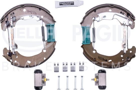 HELLA 8DB 355 004-881 - Комплект спирачна челюст vvparts.bg