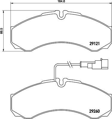 HELLA 8DB 355 005-431 - Комплект спирачно феродо, дискови спирачки vvparts.bg