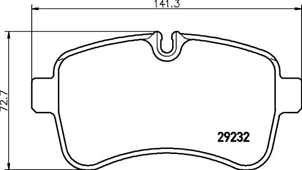 HELLA 8DB 355 005-551 - Комплект спирачно феродо, дискови спирачки vvparts.bg