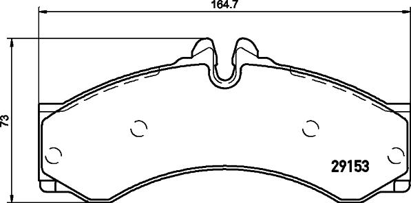 HELLA 8DB 355 005-391 - Комплект спирачно феродо, дискови спирачки vvparts.bg