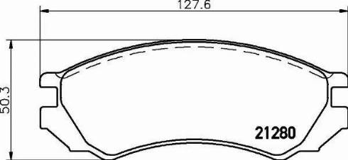 HELLA 8DB 355 006-441 - Комплект спирачно феродо, дискови спирачки vvparts.bg