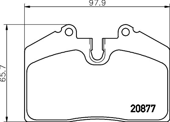 HELLA 8DB 355 006-351 - Комплект спирачно феродо, дискови спирачки vvparts.bg