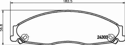 HELLA 8DB 355 006-791 - Комплект спирачно феродо, дискови спирачки vvparts.bg