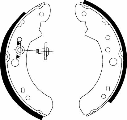 HELLA 8DB 355 000-891 - Комплект спирачна челюст vvparts.bg