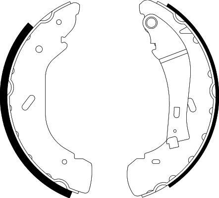 HELLA 8DB 355 001-961 - Комплект спирачна челюст vvparts.bg