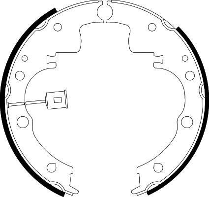 HELLA 8DB 355 001-971 - Комплект спирачна челюст vvparts.bg