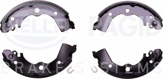 HELLA 8DB 355 001-411 - Комплект спирачна челюст vvparts.bg