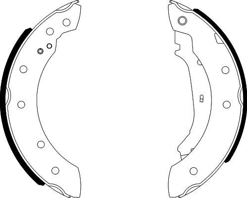 HELLA 8DB 355 001-571 - Комплект спирачна челюст vvparts.bg