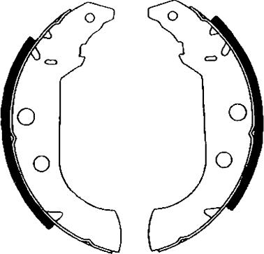 HELLA 8DB 355 001-101 - Комплект спирачна челюст vvparts.bg