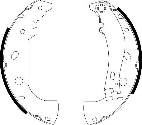 HELLA 8DB 355 001-841 - Комплект спирачна челюст vvparts.bg