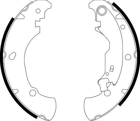 HELLA 8DB 355 001-851 - Комплект спирачна челюст vvparts.bg