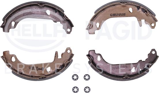 HELLA 8DB 355 001-211 - Комплект спирачна челюст vvparts.bg