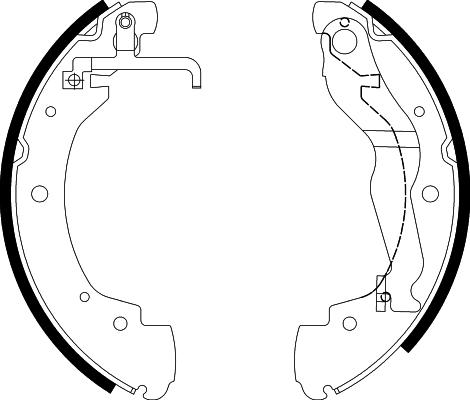 HELLA 8DB 355 001-281 - Комплект спирачна челюст vvparts.bg