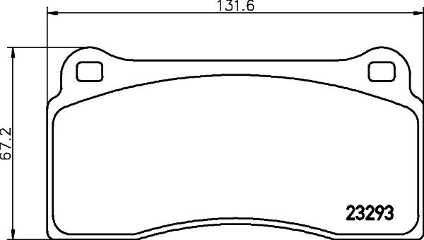 HELLA 8DB 355 008-981 - Комплект спирачно феродо, дискови спирачки vvparts.bg